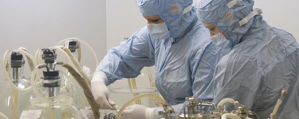 Производство вакцины против гриппа A/H1N1  Производство вакцины против гриппа A/H1N1  - Sputnik Latvija