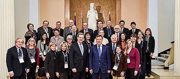 Ministru prezidents Māris Kučinskis, tiekoties ar Amerikas ebreju komitejas pārstāvjiem Ministru prezidents Māris Kučinskis, tiekoties ar Amerikas ebreju komitejas pārstāvjiem - Sputnik Latvija