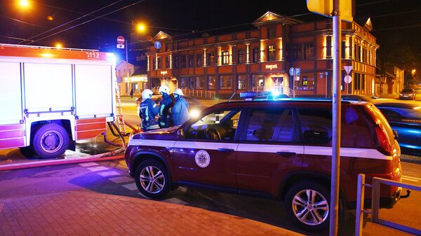 Пожар на Бривибас гатве в Риге - Sputnik Латвия