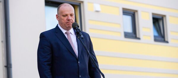 Министр обороны Латвии Раймонд Бергманис открыл новую казарму на авиабазе в Лиелварде. Архивное фото - Sputnik Латвия