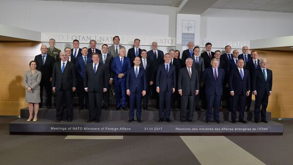31 марта министр иностранных дел Эдгарс Ринкевичс принял участие в заседании министров иностранных дел стран НАТО в Брюсселе - Sputnik Латвия