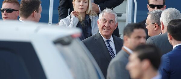 Госсекретарь США Рекс Тиллерсон прибыл в Международный аэропорт Внуково в Москве - Sputnik Латвия