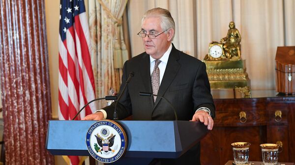 Государственный секретарь США Рекс Тиллерсон Государственный секретарь США Рекс Тиллерсон - Sputnik Латвия