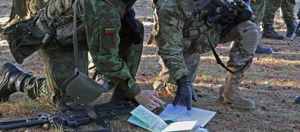 Военные учения в Литве Военные учения в Литве - Sputnik Latvija