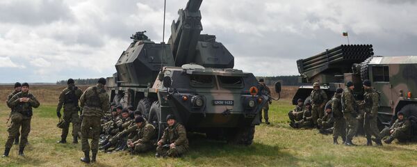 NATO bataljona sveicināšanas ceremonija Polijā NATO bataljona sveicināšanas ceremonija Polijā - Sputnik Latvija
