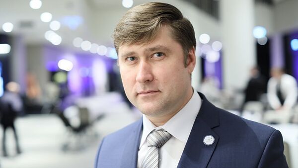 Председатель Профсоюза железнодорожников Эстонии Олег Чубаров  - Sputnik Латвия
