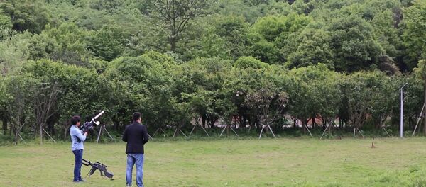 Ierocis dronu pārķeršanai Ķīnā - Sputnik Latvija