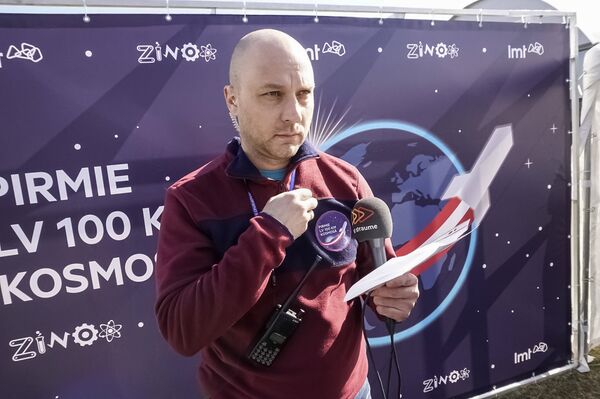 Паулс Ирбинс, глава проекта Первые 100 километров Латвии в космосе Паулс Ирбинс, глава проекта Первые 100 километров Латвии в космосе - Sputnik Латвия