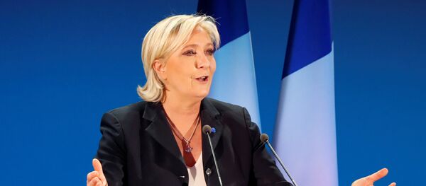 Marina Lepēna, Francijas prezidenta kandidāte Marina Lepēna, Francijas prezidenta kandidāte - Sputnik Latvija