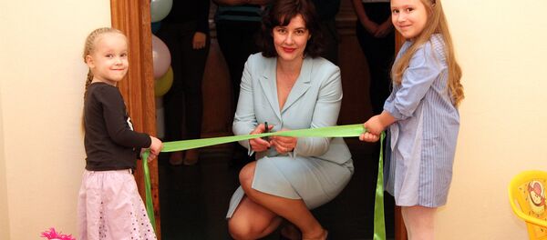 Открытие детской комнаты в Министерстве финансов - Sputnik Латвия