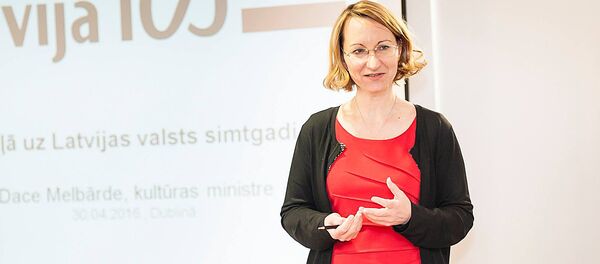 Министр культуры Латвии Даце Мелбарде Министр культуры Латвии Даце Мелбарде - Sputnik Латвия