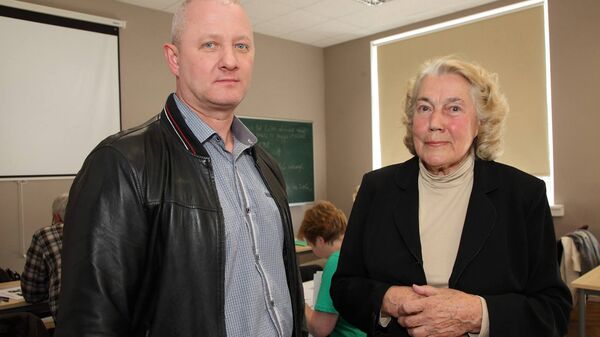 Игорь Кузьмук и Лига Паберзе - Sputnik Латвия