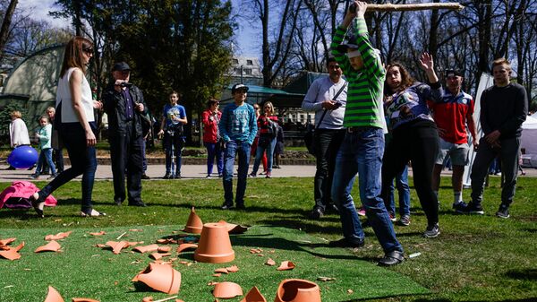 Праздник Сабантуй в Верманском парке в Риге - Sputnik Латвия