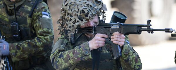 Военные учения НАТО Spring storm в Эстонии Военные учения НАТО Spring storm в Эстонии - Sputnik Latvija