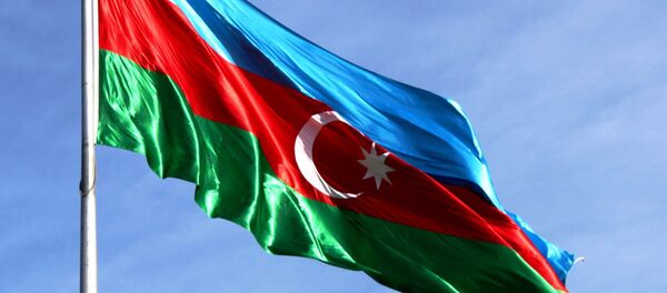 Флаг Азербайджанской Республики Флаг Азербайджанской Республики - Sputnik Латвия