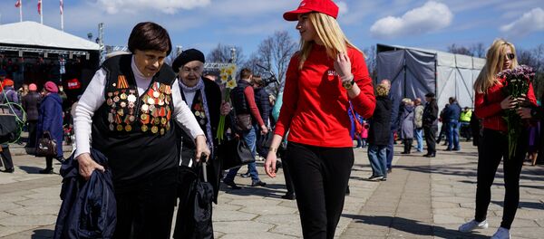 Празднование 9 мая в Риге - Sputnik Латвия