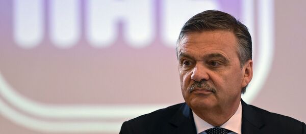 Президент Международной федерации хоккея Рене Фазель, архивное фото - Sputnik Латвия