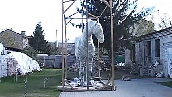 Скульптура лошади - Sputnik Латвия