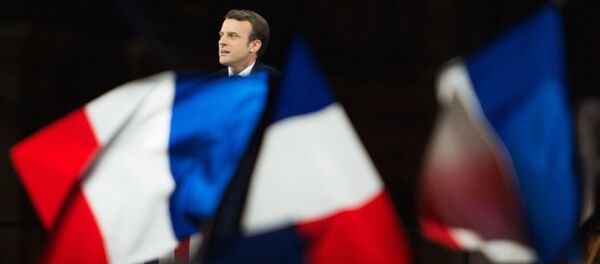 Избранный президент Франции Эммануэль Макрон - Sputnik Латвия