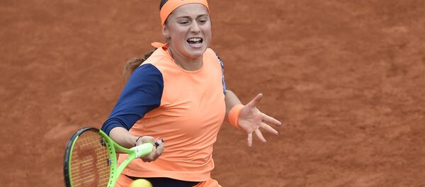 Латвийская теннисистка Елена Остапенко Латвийская теннисистка Елена Остапенко - Sputnik Латвия