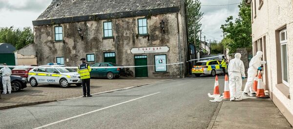 Полиция и судебные эксперты на месте смерти латвийки Риты Апине в графстве Килкенни на юго-востоке Ирландии - Sputnik Латвия