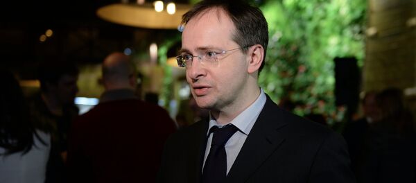 Министр культуры РФ Владимир Мединский Министр культуры РФ Владимир Мединский - Sputnik Latvija