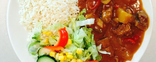 Еда на тарелке Еда на тарелке - Sputnik Latvija