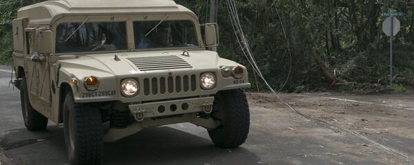 Американский армейский внедорожник Humvee - Sputnik Латвия