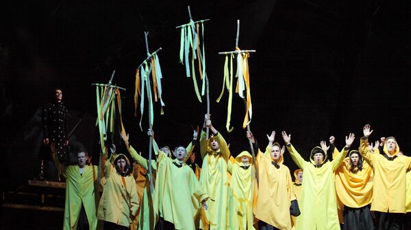 Премьера оперы Рихарда Вагнера Тангейзер в Латвийской национальной опере Премьера оперы Рихарда Вагнера Тангейзер в Латвийской национальной опере - Sputnik Латвия