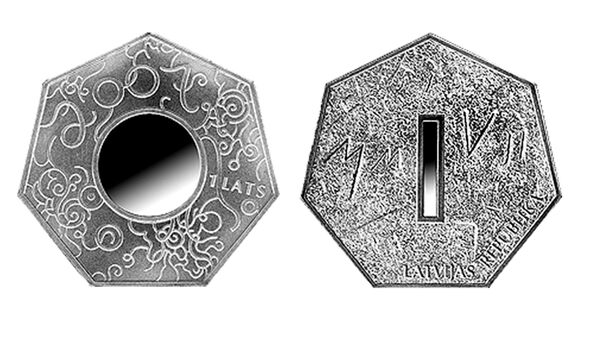 Монета цифр Банка Латвии - Sputnik Латвия