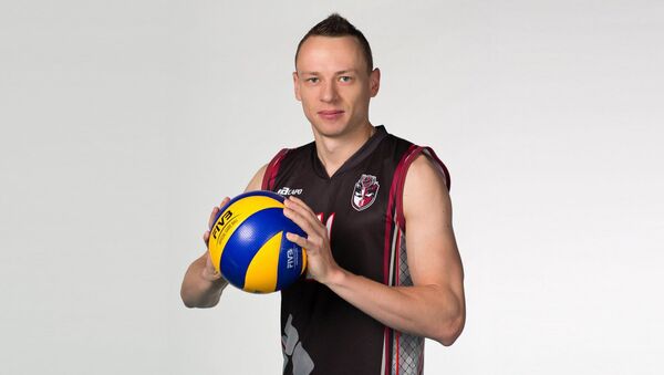 Латвийский волейболист Денис Петров - Sputnik Латвия