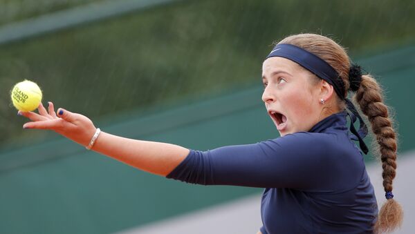 Елена Остапенко на French Open, архивное фото - Sputnik Латвия