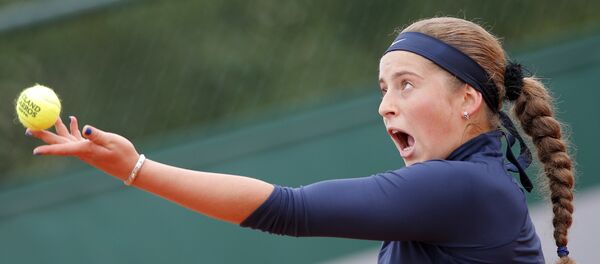 Елена Остапенко на French Open, архивное фото Елена Остапенко на French Open, архивное фото - Sputnik Латвия