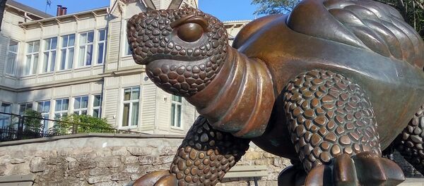 Скульптура Черепаха в Юрмале - Sputnik Латвия