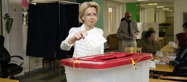 Спикер Сейма Инара Мурниеце на выборах в местные самоуправления Спикер Сейма Инара Мурниеце на выборах в местные самоуправления - Sputnik Латвия