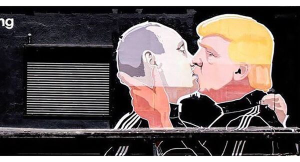 Граффити с Путиным и Трампом в Литве, архивное фото - Sputnik Латвия