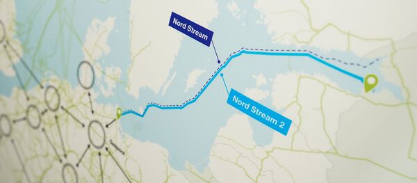 Схема газопровода Nord Stream 2 и распределение газа по Европе - Sputnik Латвия