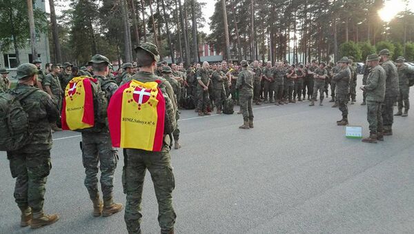 Spāņu karavīri ieradušies Latvijā - Sputnik Latvija