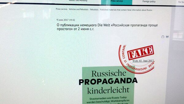 Krievijas ĀM vietnes projekts cīņai ar nepatieso informāciju - Sputnik Latvija