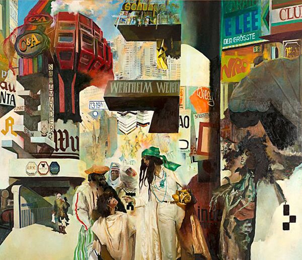 Майя Табака (Maija Tabaka). Как тебя зовут? 1977. Холст, масло. Коллекция Berlinische Galerie Майя Табака (Maija Tabaka). Как тебя зовут? 1977. Холст, масло. Коллекция Berlinische Galerie - Sputnik Латвия