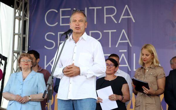 Площадку открыл вице-мэр Риги Андрис Америкс вместе с другими представителями Рижской думы - Sputnik Латвия