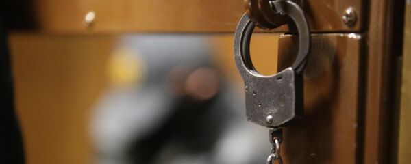 Наручники на двери Наручники на двери - Sputnik Latvija