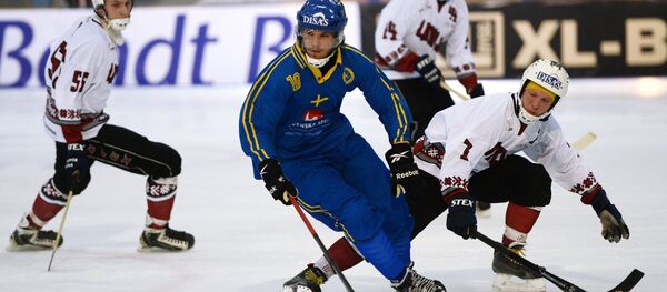 Хоккей с мячом. Чемпионат мира. Матч Швеция - Латвия - Sputnik Латвия