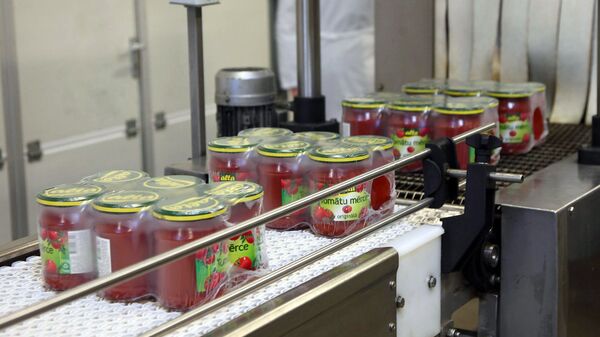 На производстве продукции Spilva - Sputnik Латвия