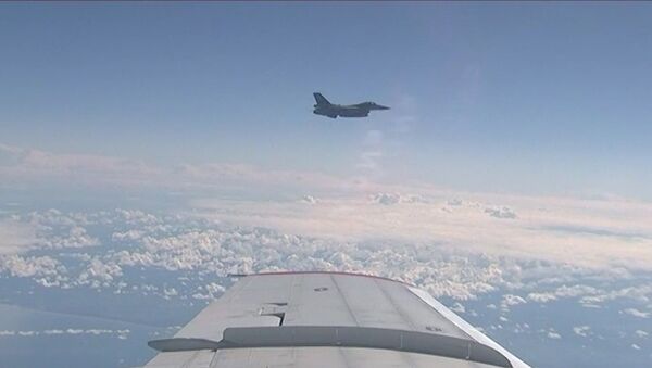 Истребитель НАТО приблизился к самолету министра обороны РФ - Sputnik Латвия