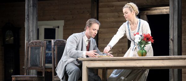 Спектакль Латвийского национального театра Дни портных в  Силмачах - Sputnik Латвия