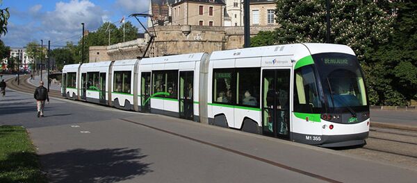 Трамвай в Нанте Трамвай в Нанте - Sputnik Латвия