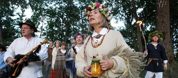 Празднование Лиго в Риге Празднование Лиго в Риге - Sputnik Латвия