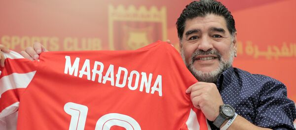 Leģendārais argentīniešu futbolists Djego Maradona - Sputnik Latvija