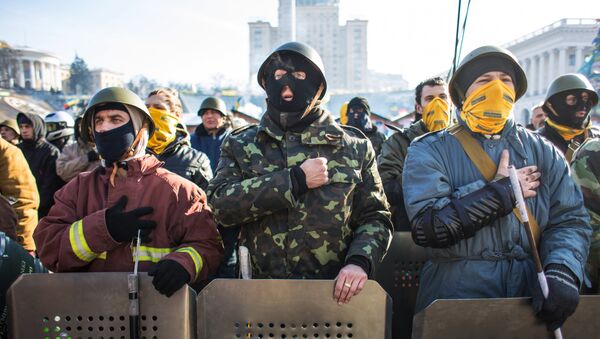 Участники Самообороны Майдана - Sputnik Латвия